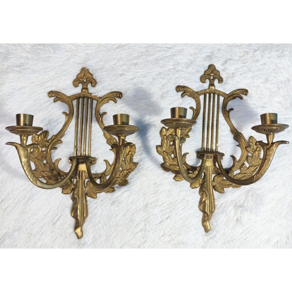 Vintage Brass Wall Sconces